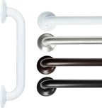 Vive Grab Bar for Showers - Bathroom Antislip Handrail for Seniors, Elderly Assistance Product, Heavy Duty Shower Handles, Handicap Grab Bars, Stainless Steel, Multipurpose, 440 lbs (White)