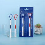 YANDY Tongue scraper, tongue brush for adults and children,easy to use,freshens breath and helps eliminate bad breath (Pack of 2)