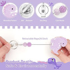 Badge Reel with Alligator Clip ID Cute Retractable Badge Holder Reel Acrylic Nurse Badge Clip for Office Workers, Doctors, Nurses,Medical Students and Teachers (Dinosaur)