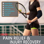 Adjustable Elbow Brace for Men & Women - Instant Pain Relief for Tennis Elbow, Golfer’s Elbow, Tendonitis & Arthritis - Advanced Support for Weightlifting, Gym, Sports Injury Recovery & Daily Use
