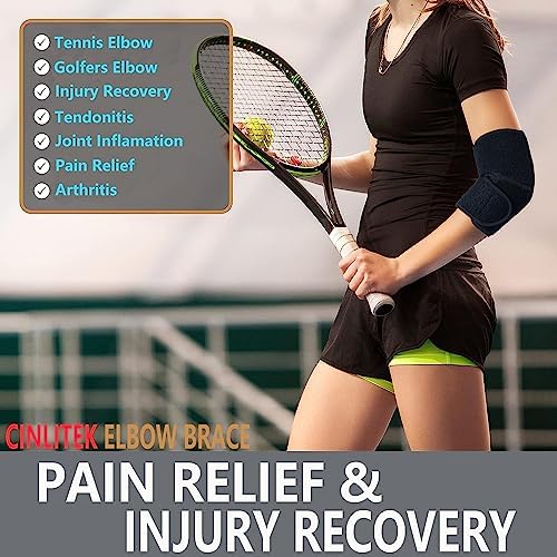 Adjustable Elbow Brace for Men & Women - Instant Pain Relief for Tennis Elbow, Golfer’s Elbow, Tendonitis & Arthritis - Advanced Support for Weightlifting, Gym, Sports Injury Recovery & Daily Use