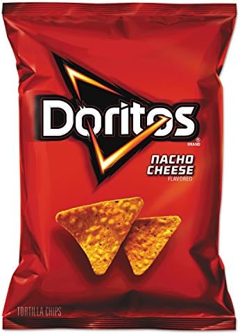 Doritos Flavored Tortilla Chips, Nacho Cheese, 1.75 Ounce (Pack of 64)