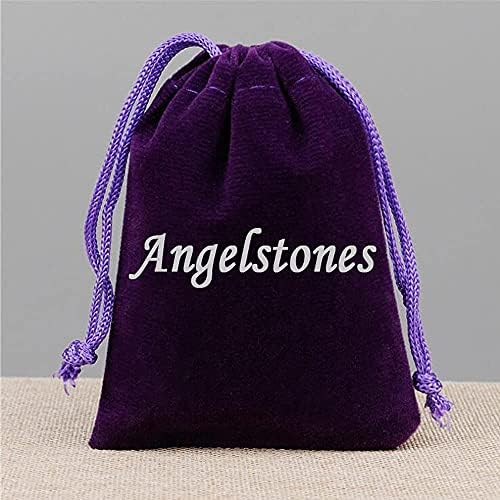 Angelstones Handmade Natural Healing Gemstone 8mm Round Beads Stretch Crystal Bracelet 7 Inch Unisex
