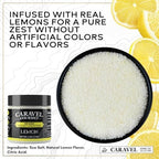 Citrus Gift Pack with Lemon & Lime Infused Sea Salts - Fresh Flavor Lemon Salt & Lime Salt, Naturally Infused, 4 oz Pinch Jar - (Pack of 2) by Caravel Gourmet