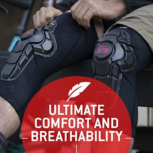 G-Form Pro-X3 Mountain Bike Knee Guards - Biking Knee Guards for Athletes - Knee Compression Sleeve for Mountain Biking & More - Protection Pads for Knee Support