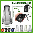 HESTYA 4 Pack Mosquito Bug Net Mesh for Head Mosquito Net Face Fly Netting Hood from Insect Bugs Gnats for Outdoor