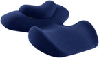 harayaa Memory Foam Massage Neck Pillow Breathable Resuable Multipurpose Beauty Salon Support Pillow for Sleeping Bedroom Salon Women, Dark Blue