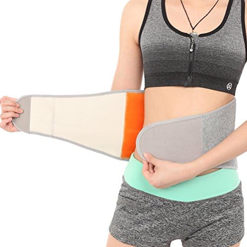 Men Women Winter Thicken Thermal Plush Waist Warmer Lumbar Support Belt Cozy Warm Abdominal Protector Stomach Body Wrap Band Back Brace Kidney Binder Size