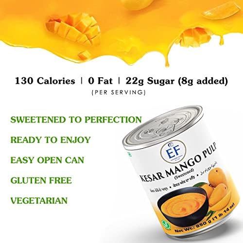 Eastern Feast - Kesar Mango Pulp, 30oz / 850g