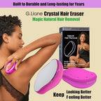 Crystal Hair Eraser,Upgraded Painless Crystal Hair Remover,Effective Nano Glass Hair Removal Device and Skin Exfoliation,Body Epilator for Women and Men(Magenta)