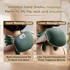 Siasoo Neck Massager With Heat-Wireless Portable Shiatsu Neck and Shoulder Deep Tissue 4D Kneading Back Massage With Fingers,Simulated Human Hand Design for Muscle Relax Massager Easter Gift for Mom