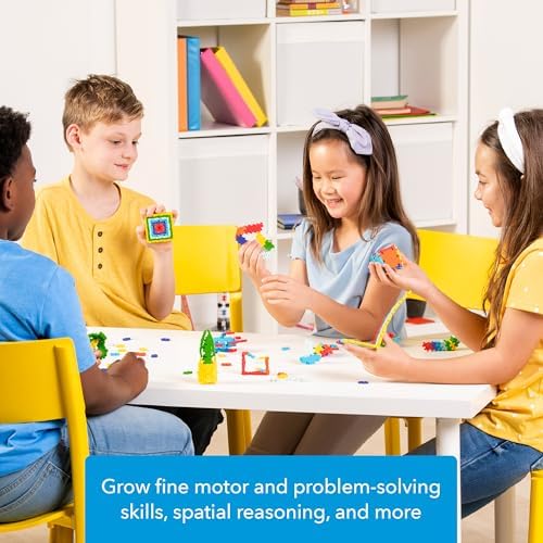 PLUS PLUS Rainbow Mix Tube - Mini Interlocking Building Blocks Set, Stem Toys for Kids - Sensory Bin Fillers/Math Manipulatives Classroom Must Haves Gifts for Boys & Girls