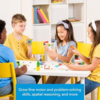 PLUS PLUS Rainbow Mix Tube - Mini Interlocking Building Blocks Set, Stem Toys for Kids - Sensory Bin Fillers/Math Manipulatives Classroom Must Haves Gifts for Boys & Girls