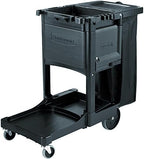 Rubbermaid Commercial Products Cabinet Door with Locks for Cleaning Cart (Cleaning Cart not included) Black Accessories Compatible with Rubbermaid Traditional Janitorial Cleaning Carts