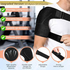 Shoulder Brace for Men and Women for Torn Rotator Cuff,Arm Sling Shoulder Immobilizer,Shoulders Compression Sleeve and Support For Pain Relief,Fits Right or Left Shoulder for Daily Use and Recovery (1,Black)