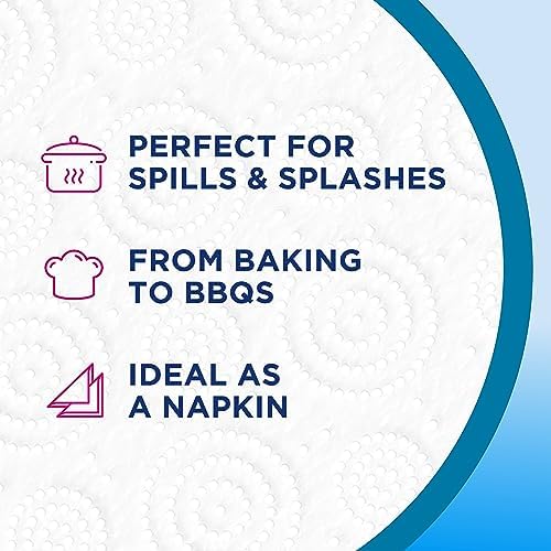 Regina XXL Absorb Kitchen Towels – 8 Rolls Per Pack, Super Absorbent 2-ply Kitchen Towels, 75 Sheets Per Roll, Extra-large Sheets, 50% More Absorbent Than Previous XXL Products, Easy Open Pack