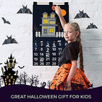 Countdown to Halloween Advent Calendar for use at Home, School, Classroom, Office for use on Door or Wall with 30 Detachable Pieces for Many Years of Holiday Fun.