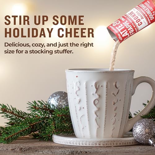 The Frozen Bean Cookie Butter Frappe & Latte Instant Mix (20 Sticks), Made with Arabica Coffee, Double Shot Caffeine, Low Sugar & Premium Ingredients, Hot, Iced, or Blended Drinks