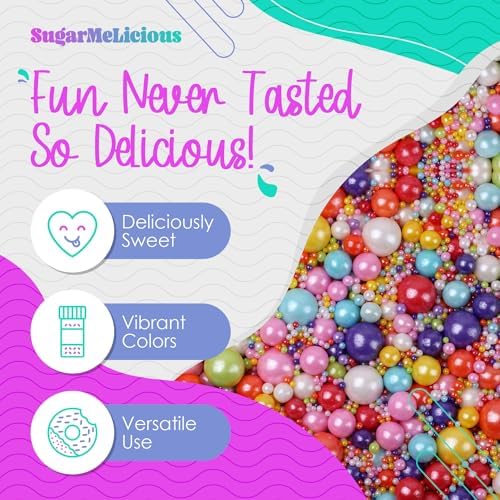 SugarMeLicious Pink Baby Feet Sprinkles, Cute & Sweet Decorations for Baby Showers and Gender Reveal Parties (3 Ounce)
