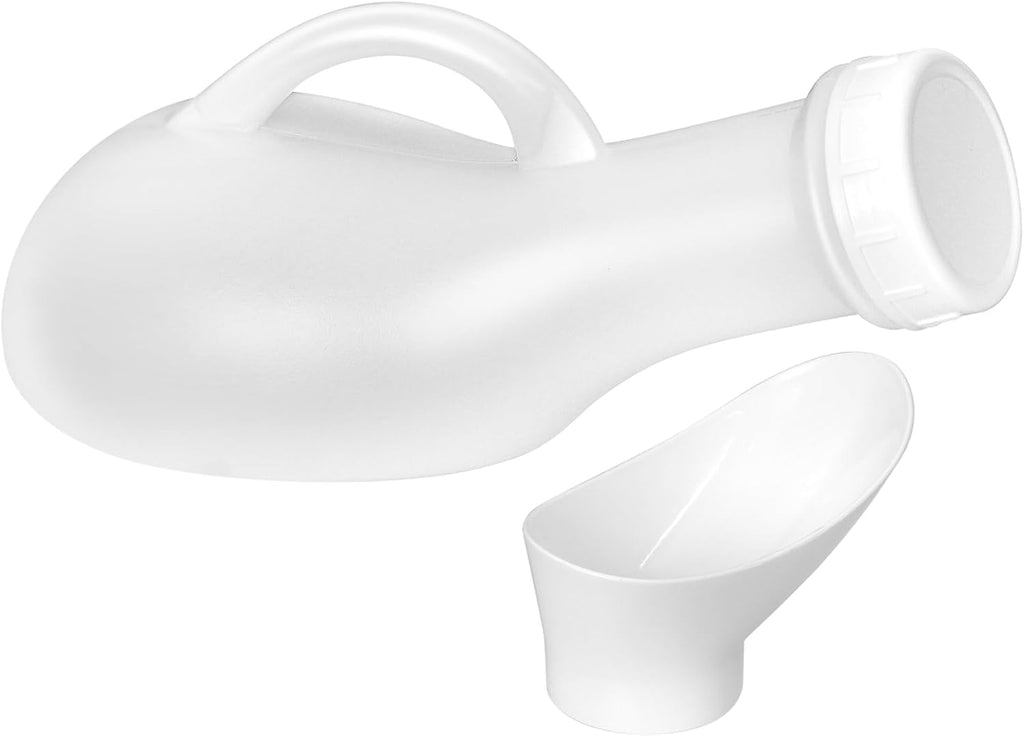 Leakproof Portable Urinal 1000ML Unisex Urinals Toilet Bottle Spill Proof with Screw Top Lid Female Urine Bottles for Car Travel Elderly