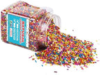 A Great Surprise Dye Free Rainbow Sprinkles - 1.5 Pounds - All Natural - Vegan Sprinkles for Baking, Ice Cream, Cookies, Cupcakes