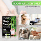 30 PCS Foot Pads, Deep Cleansing Foot Patches with Bamboo Vinegar & Ginger Powder, Natural Ingredients for Stress Relief, Improve Sleep Quality & Relaxation, Comfortable & Easy to Use