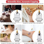 DEFUNX Cupping Set, 19 Cups Cupping Kit for Massage Therapy, Cupping Therapy Set with Pump for Back Massage, Pain Relief, Physical Therapy