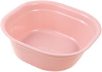 YWBL-WH Rectangular Wash Basin Plastic Square Basin for Washing Face Clothes Feet with Thickened Design Portable Lightweight for Babies Kids Travel Camping