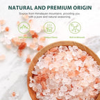 Soeos Himalayan Pink Salt, Coarse Grain, 16 Oz (1 Pound), Pink Himalayan Sea Salt for Grinder Refill