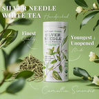 TODICAMP Premium Silver Needle Tea - 3 oz of Premium White Tea Loose Leaf