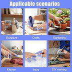 12 PCS Cut Resistant Finger Cots Finger Protector Guards for Cutting Food Reusable Fingers Sleeve Protection Cut Food Resistant Fingers Protector for Cutting Kitchen Grinding Garden Sculpture