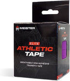 Meister Elite Athletic Tape - Breathable High-Adhesive Trainer's Tape - 2 Roll Pack - Purple