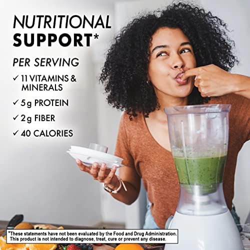 BlueBonnet Nutrition Non-Bitter Nutritional Yeast Flakes - Plant-Sourced Protein, B Vitamins & Vitamin D - Non-GMO, Vegan, Kosher, Gluten-Free, Soy-Free - 10.58 oz, 30 Servings