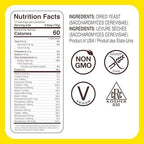 Foods Alive Nutritional Yeast Flakes – 6oz Pouch | Non-Fortified, Vegan, Gluten-Free, Non-GMO | Dairy-Free Cheese Substitute, Plant-Based Protein & Fiber