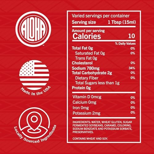 Aloha Shoyu - Original Blend Soy Sauce - Sweet and Light Profile - Made in Hawaii - 1 Gallon