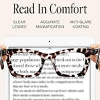 CCVOO +2.0 Stylish Reading Glasses for Women, Eyeglasses, Blue Light Readers for Women, Computer Eye Glasses, Cheaters