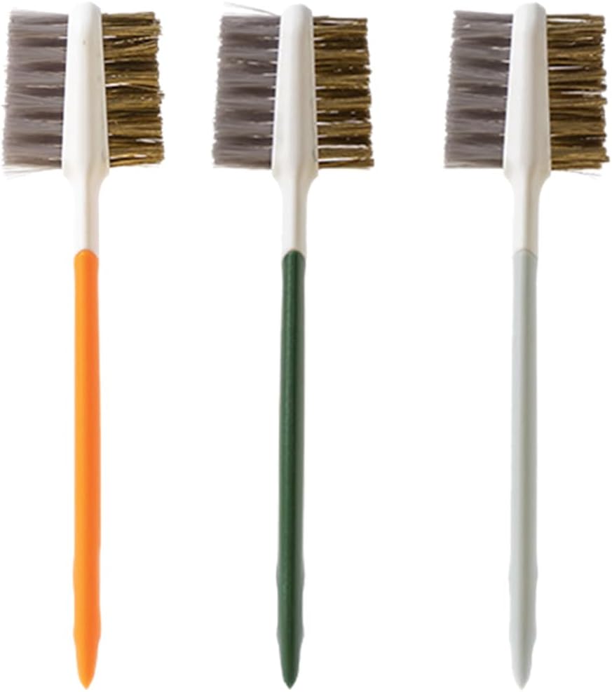 Alipis 3pcs Brush for Gas Stove Double-end Kitchen Countertop Cleaner Lightweight Sturdy Design for Efficient Removal for Home and Restaurant Use