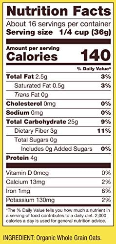 Bob's Red Mill Organic Scottish Oatmeal, 20oz (Pack of 4) - Non GMO, Whole Grain, Vegan, Kosher