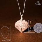 Handcrafted Crystal Orgone Pendant & Necklace; Spiritual Healing Crystal Necklace Pendant; Chakra Necklace for Women & Men; Crystal Jewellery Protection Necklace Parent A (Rose Double Point and Rose