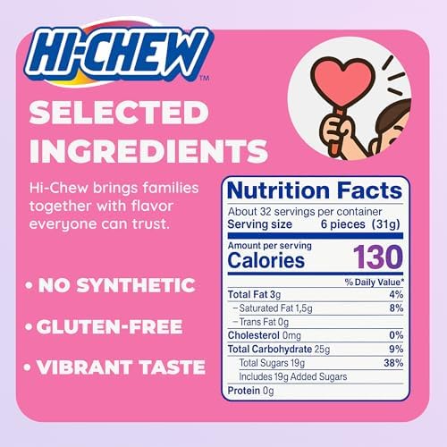 HI-CHEW Assorted Bulk Easter Candy Bag, Green Apple Strawberry Mango Grape, Soft & Chewy Candy 2.2lb - 185+ Pieces Individually Wrapped - Made with Immensely Juicy Fruity Flavors