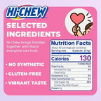 HI-CHEW Assorted Bulk Easter Candy Bag, Green Apple Strawberry Mango Grape, Soft & Chewy Candy 2.2lb - 185+ Pieces Individually Wrapped - Made with Immensely Juicy Fruity Flavors