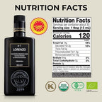 Barbera Lorenzo N° 1 Organic Extra Virgin Olive Oil PDO Valli Trapanesi, 16.9 fl oz | Premium Sicilian EVOO from Organic Cerasuola Olives | Bold Fruity Flavor & Cold-Pressed Quality