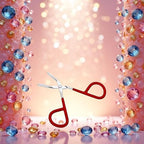 1Pc Eyebrow Tweezer Stainless Steel Scissors Shaped Tweezer Slant Tip Clip Hair Beauty Tool for Women Girl Hair Removal