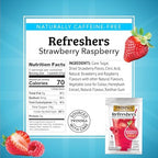NEW Twinings Strawberry Raspberry Refreshers, Herbal Tea Instant Beverage, Real Strawberry Fruit Bits, 5 Count (Pack of 6), Café Style, No Artificial Sweeteners, Naturally Caffeine-Free, 30 Packets