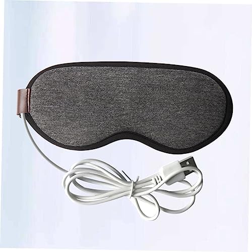 Beaupretty 1pcs USB Heated Steam Eye Mask for Dry Eyes Fatigue Washable Blindfold Cover London Grey for Travel Office and Relaxation