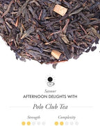 TWG Tea | Polo Club Tea | Green Tea | Caramel | 15 Hand Sewn Cotton Teabags | Gift Set