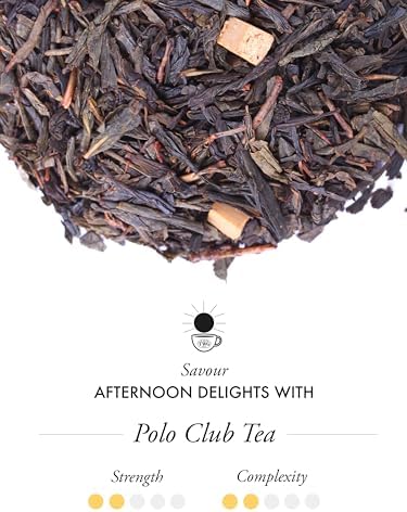 TWG Tea | Polo Club Tea | Green Tea | Caramel | 15 Hand Sewn Cotton Teabags | Gift Set