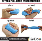 CanDo TheraPutty Standard 4oz Blue Firm Hand Exercise Putty For Rehabilitation, Exercises, Hand Therapy, Strengthening, Motor Skills, Stress Relief