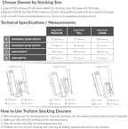 Truform Stockings Donner, Helper for Applying Compression Socks, Large Size Foot Zone for 2XL and 3XL Garments