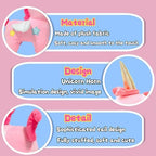 Pink Unicorn Stuffed Animal Plush Toys, Kawaii Plushies, Huggable and Cute Pink Plush Unicorn Toys Stuffed Animals for Girls, Boys, Birthday Gifts, Christmas Decorations, Valentines Day Gifts